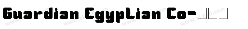 Guardian Egyptian Co字体转换 Guardian Egyptian Co字体转换